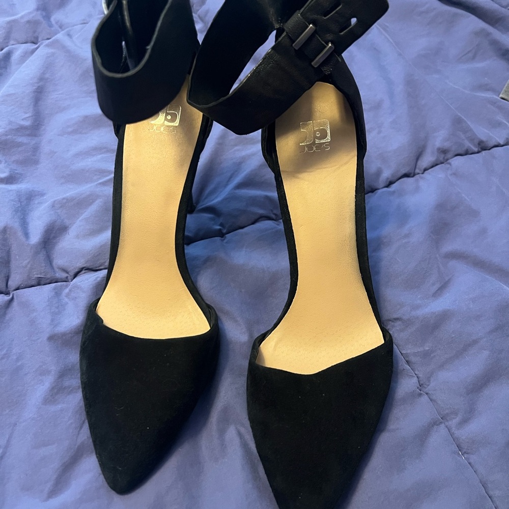 Joe's Jeans Black Suede Heels